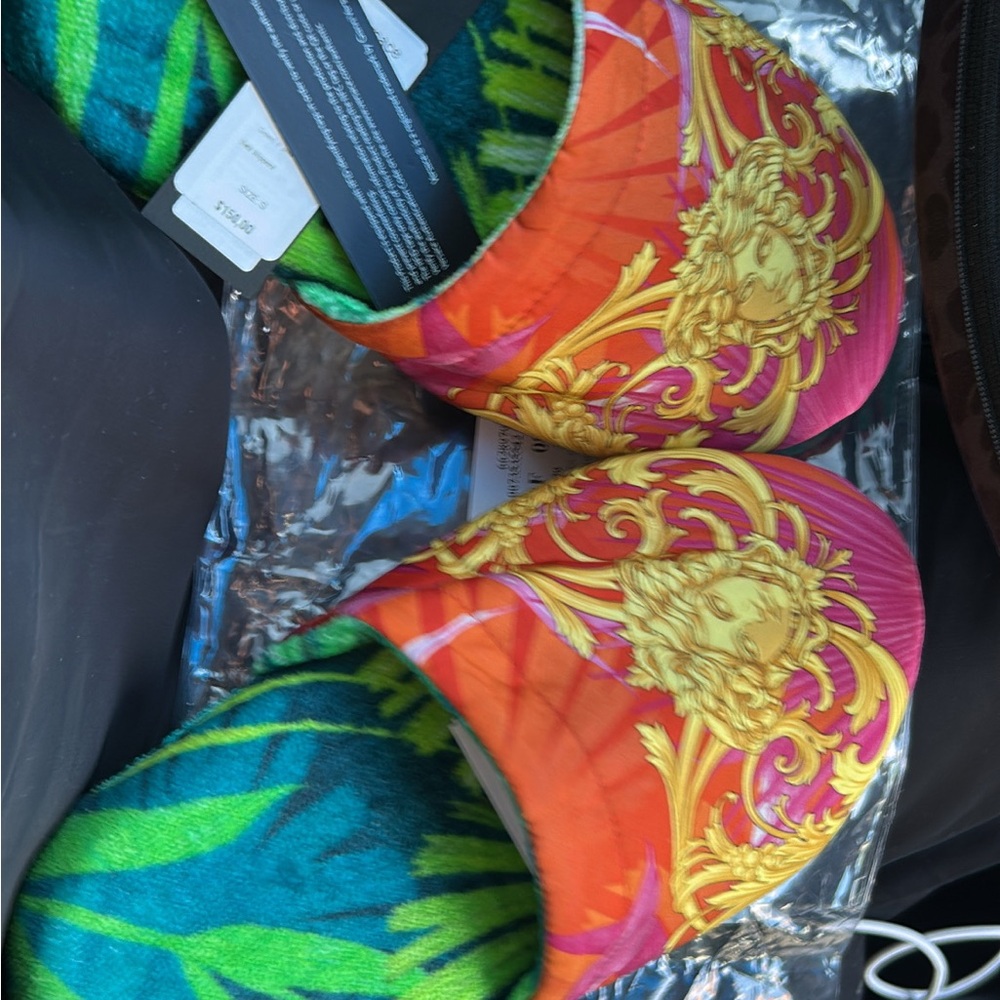 Versace Baroque Print Slippers